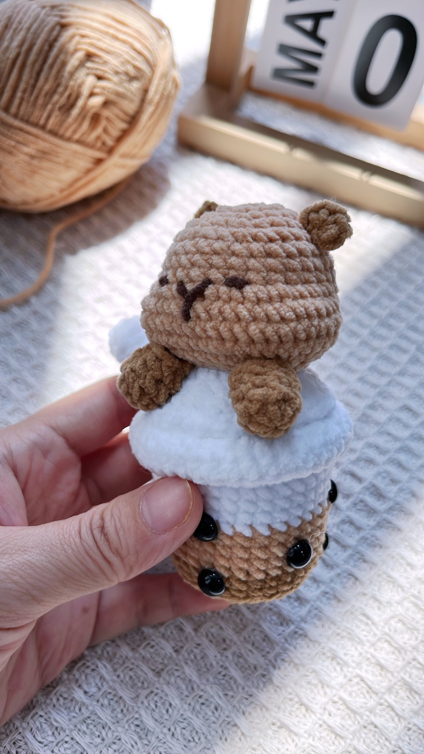 Capybara Cup Crochet Pattern PDF AG0014