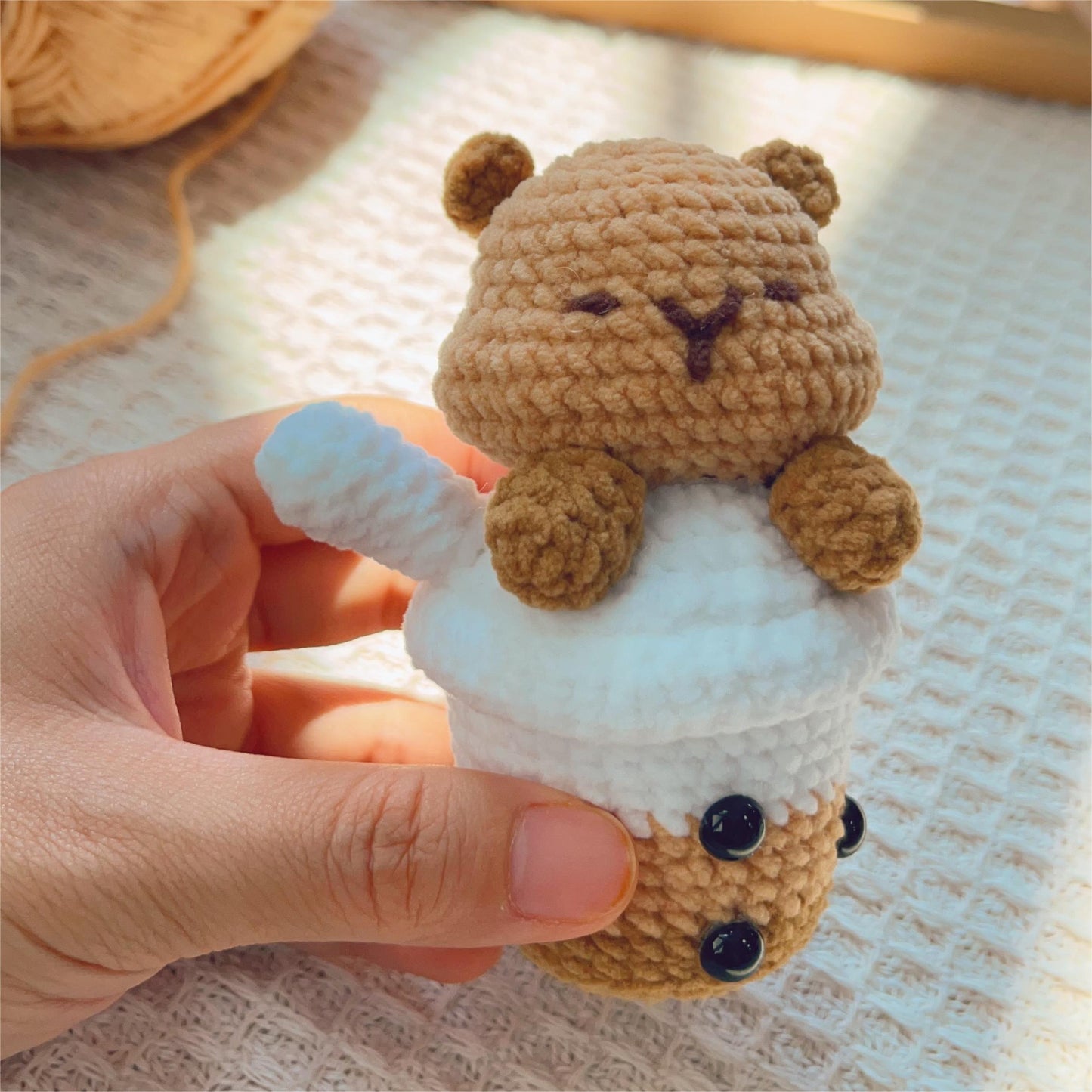 Capybara Cup Crochet Pattern PDF AG0014
