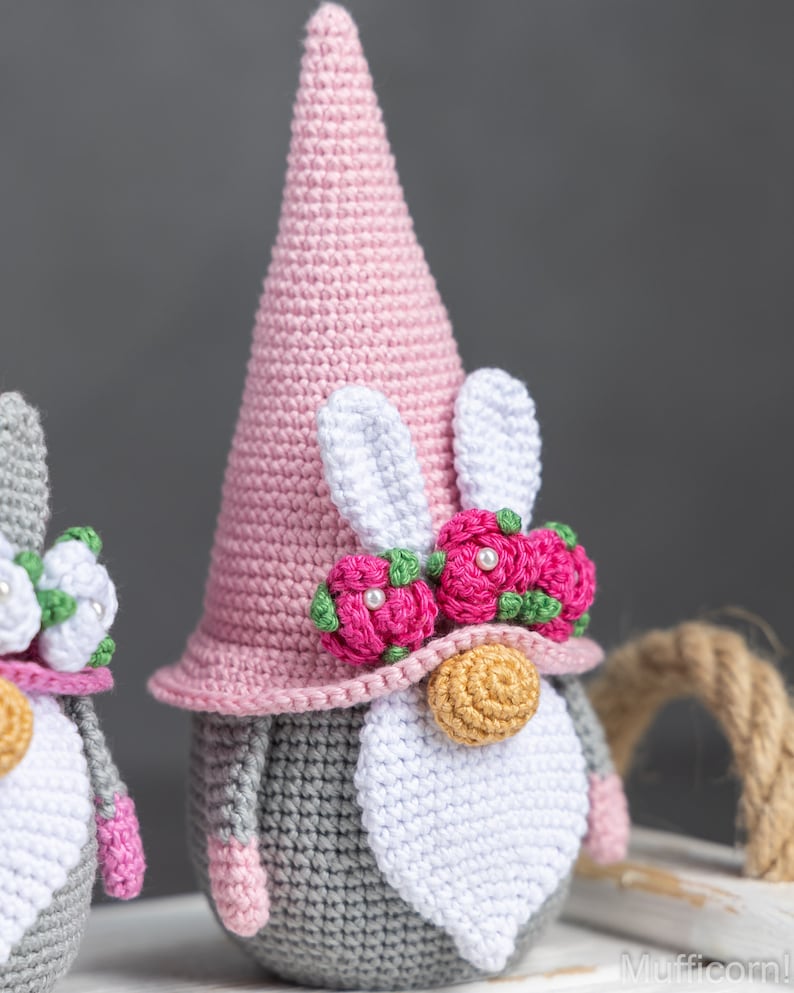 Crochet Easter Bunny Gnomes Corrot
