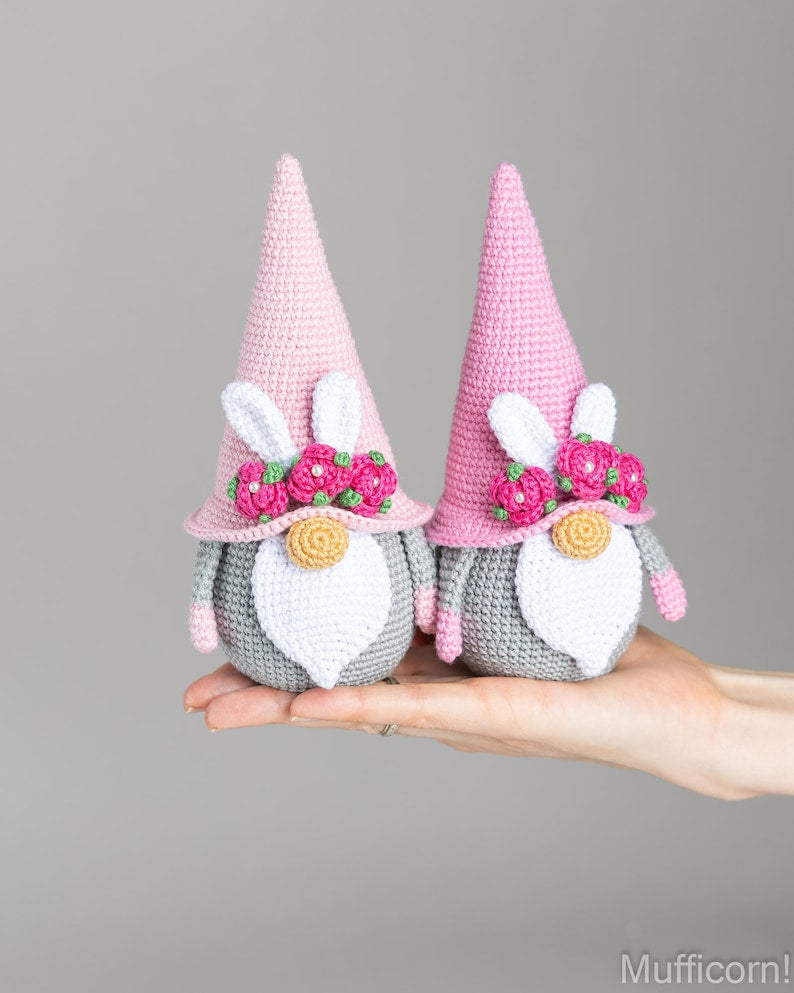 Crochet Easter Bunny Gnome Egg