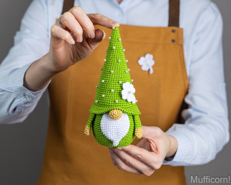 Crochet St. Patrick's Lucky Gnome
