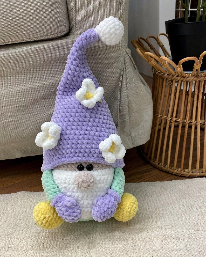 Crochet Gnome set of 3 Handmade Amigurumi