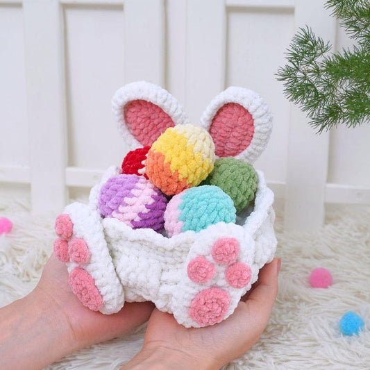 Crochet Bunny & Egg Basket