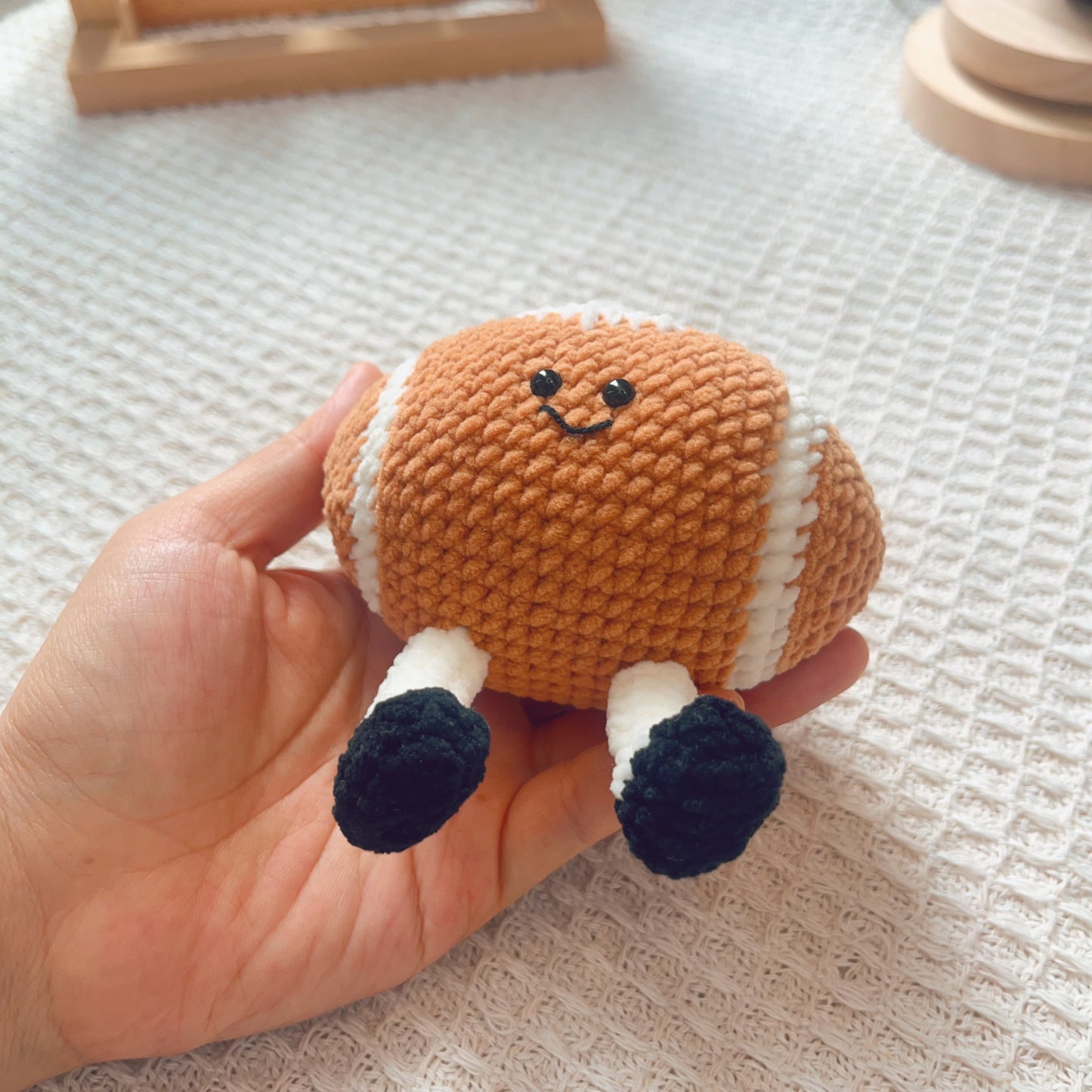 Free Crochet Pattern Crochet Rugby Ball