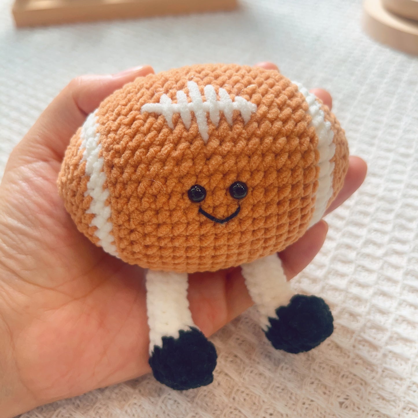 Free Crochet Pattern Crochet Rugby Ball