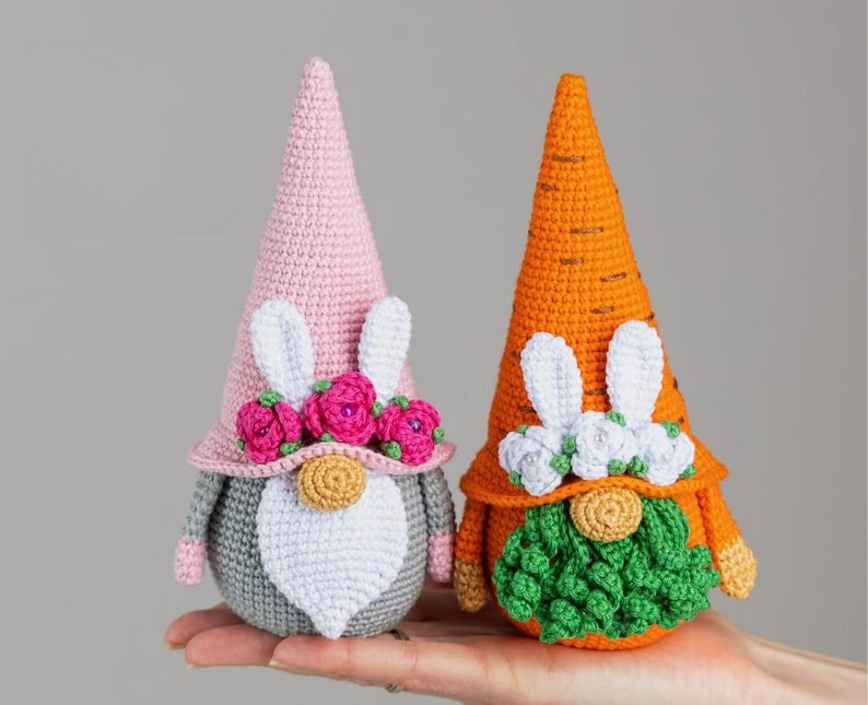Crochet Easter Bunny Gnomes Corrot