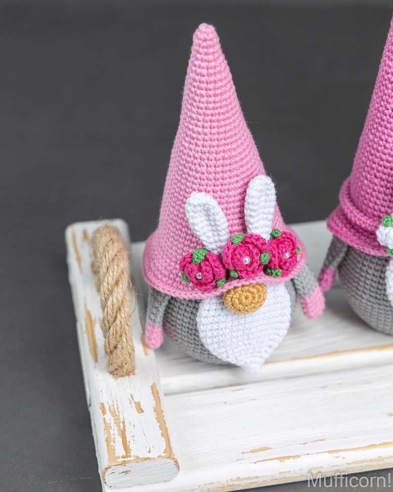 Crochet Easter Bunny Gnomes Corrot