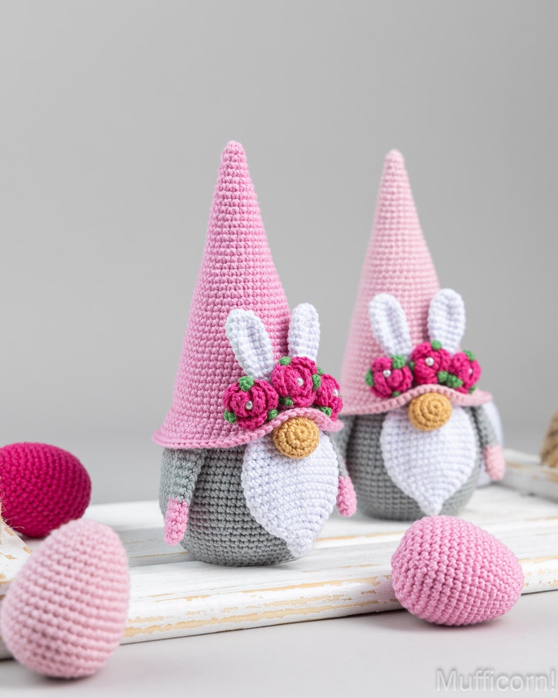 Crochet Easter Bunny Gnome Egg