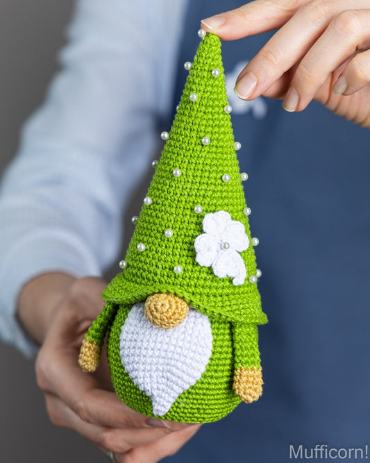 Crochet St. Patrick's Lucky Gnome
