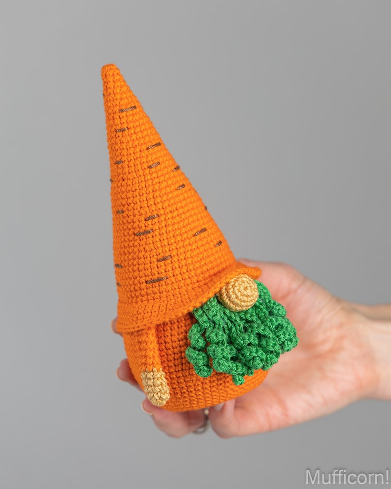 Crochet Gnome Carrot Easter Day