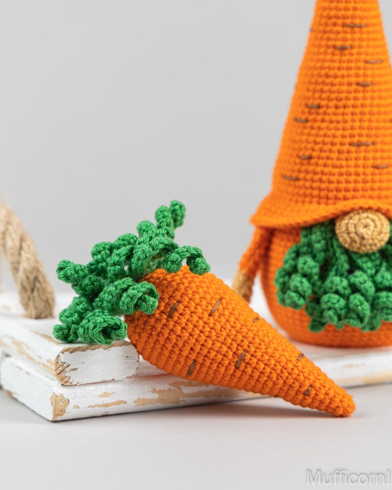 Crochet Gnome Carrot Easter Day