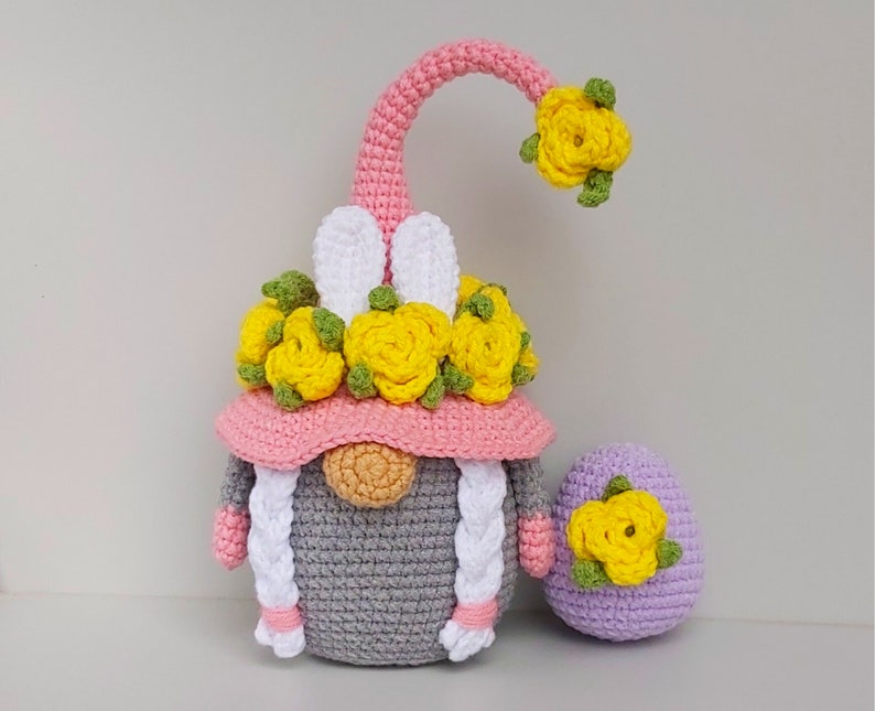 Crochet Easter Gnome bunny