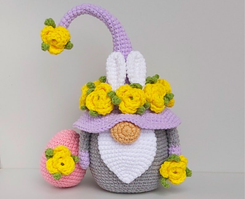 Crochet Easter Gnome bunny