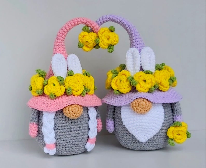 Crochet Easter Gnome bunny