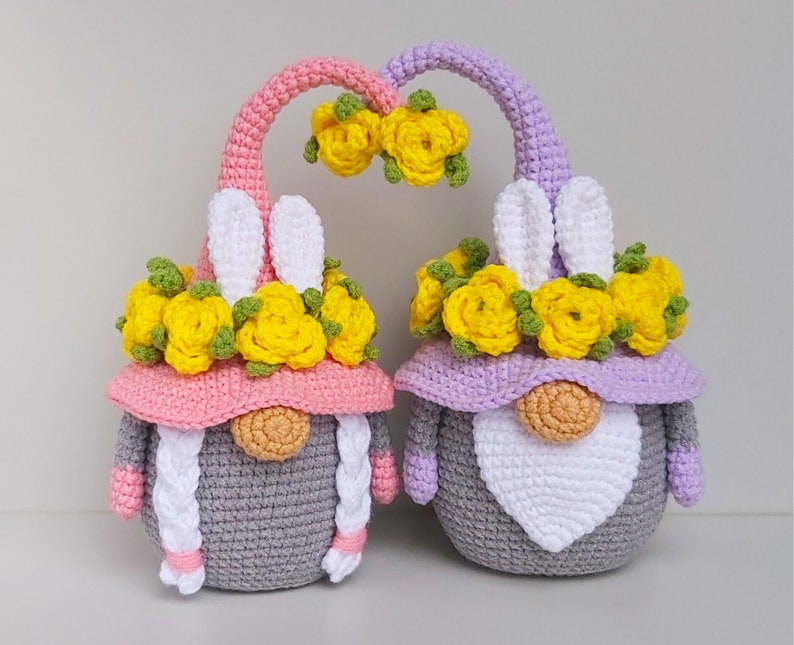 Crochet Easter Gnome bunny