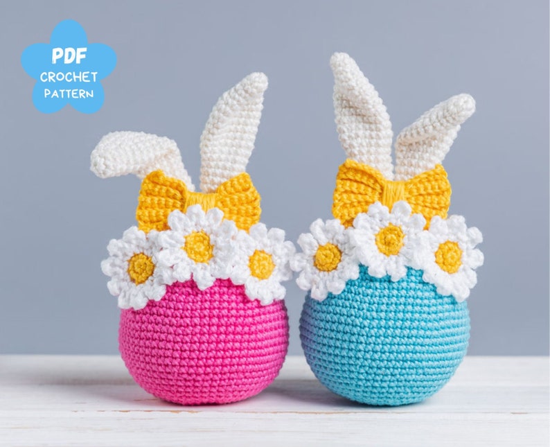 Crochet Easter bunny eggs