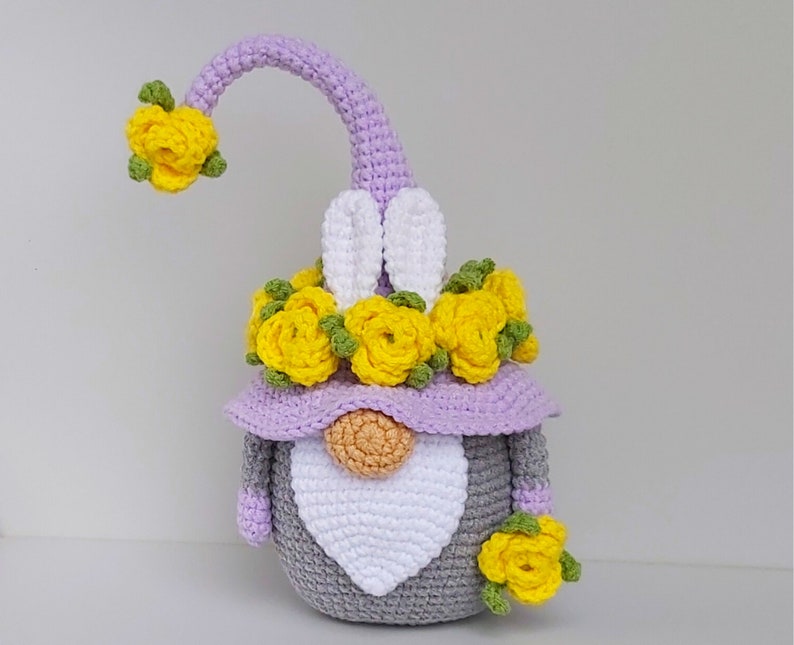 Crochet Easter Gnome bunny
