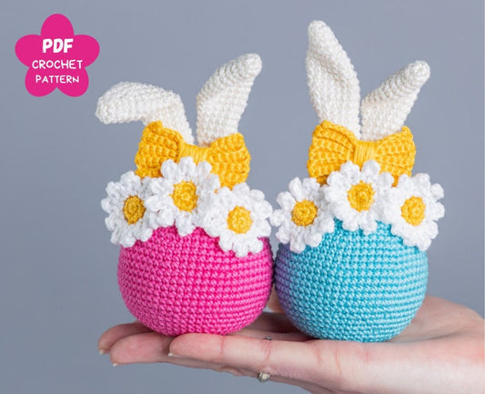 Crochet Easter bunny eggs