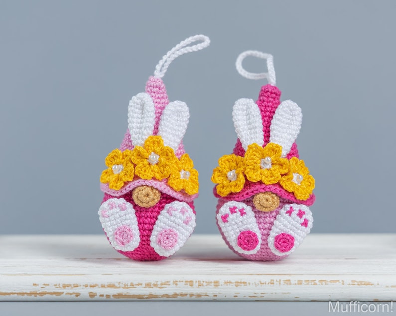 Crochet Easter Bunny Keychains