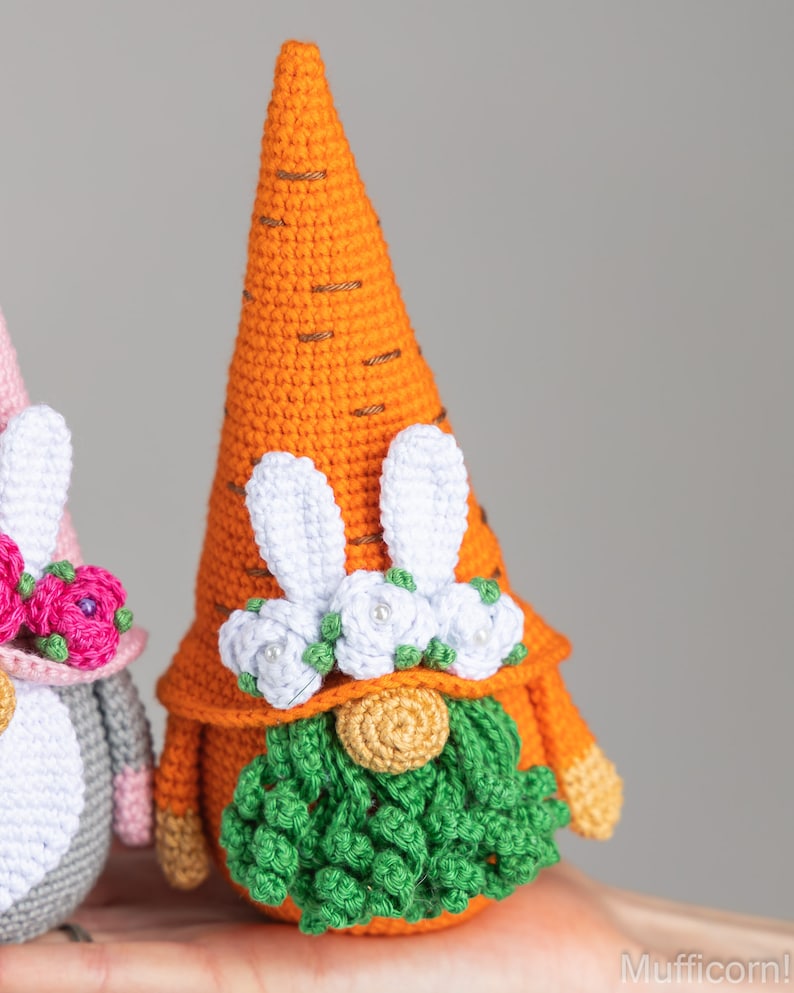 Crochet Easter Bunny Gnomes Corrot