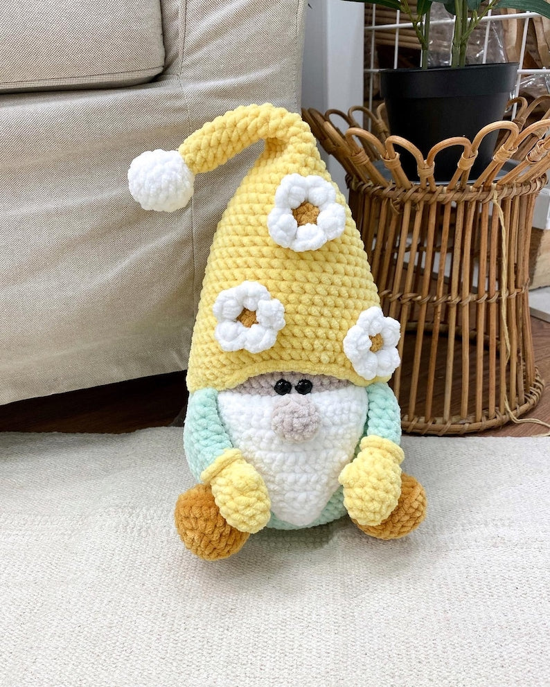 Crochet Gnome set of 3 Handmade Amigurumi