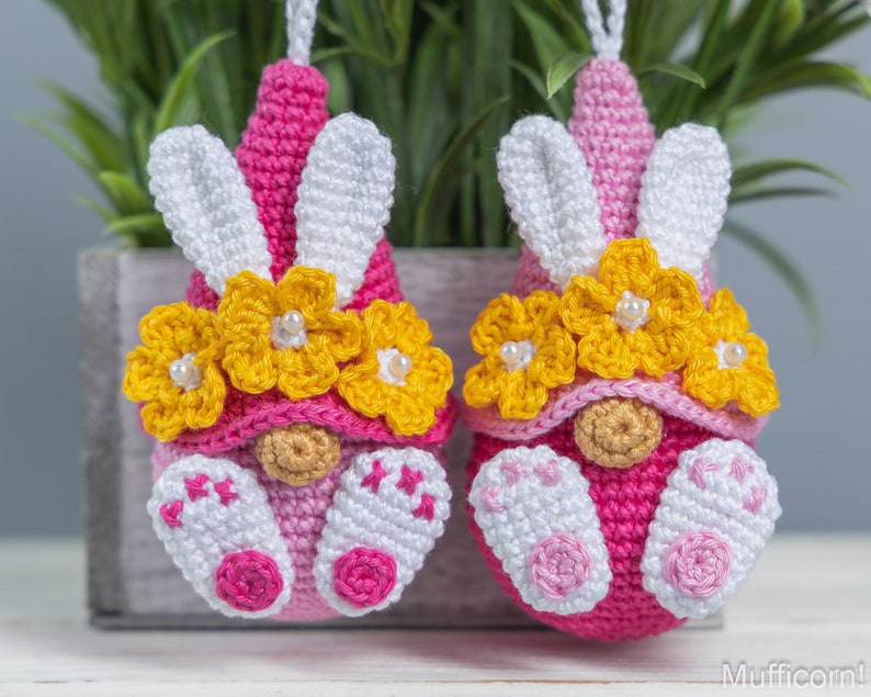 Crochet Easter Bunny Keychains