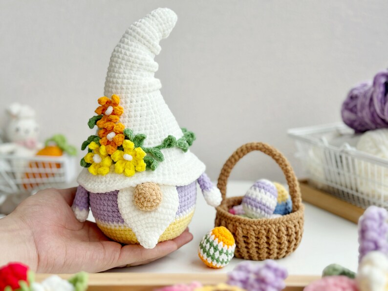 Crochet Easter Gnome Amigurumi