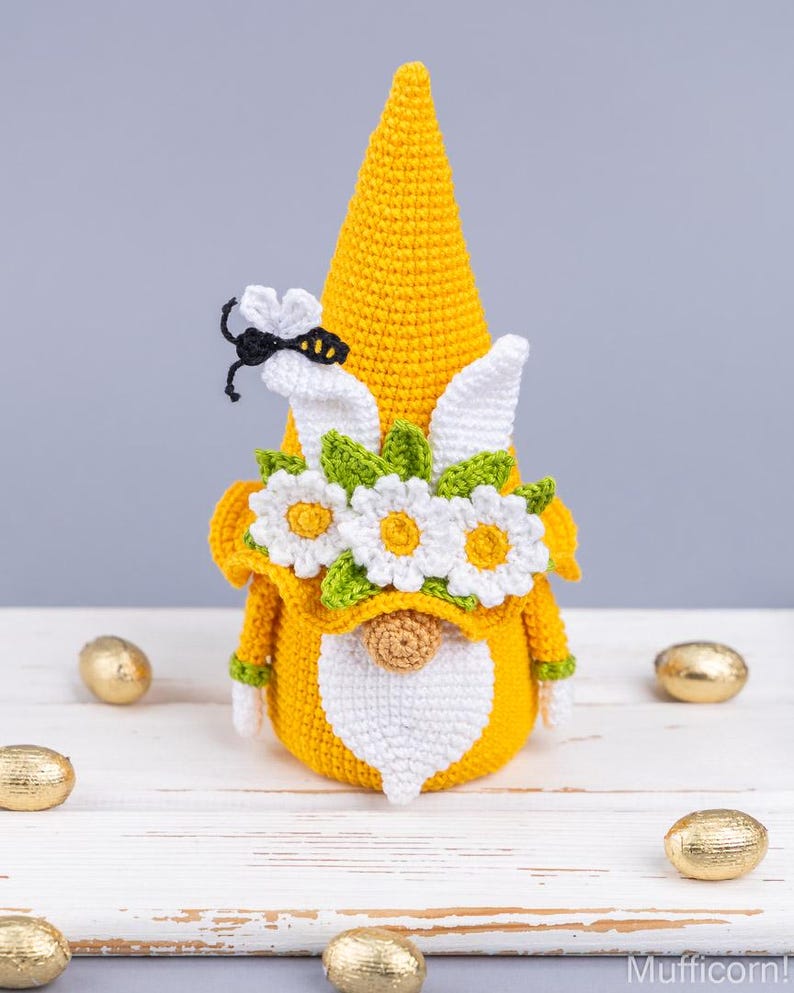 Crochet Easter bunny Gnome