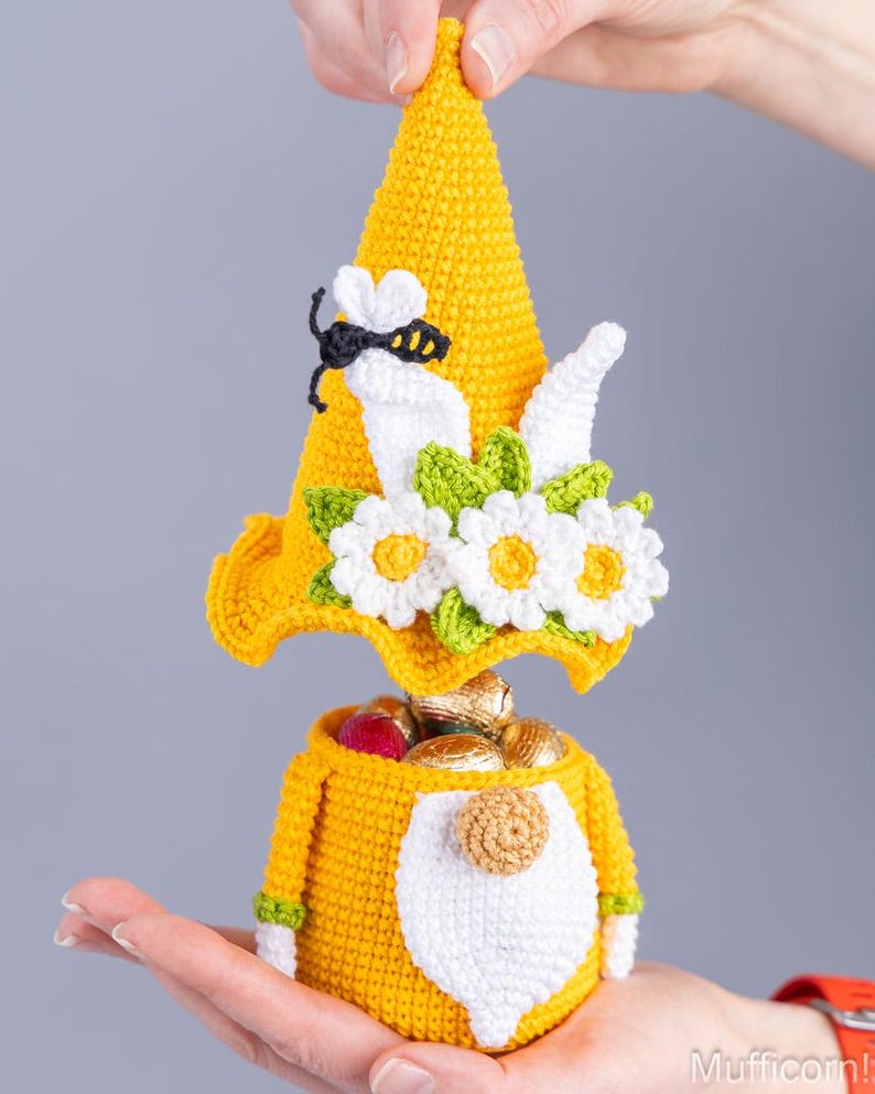 Crochet Easter bunny Gnome