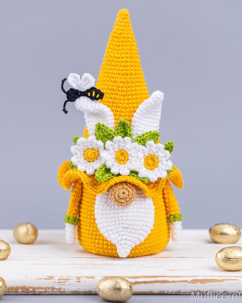 Crochet Easter bunny Gnome